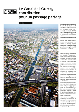 Couverture - BC - Le canal de l'Ourcq, contribution pour un paysage partagé  © Apur