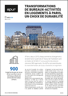 Transformations de bureaux-activités en logements à Paris