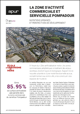 Couverture - La zone d'activité commerciale et servicielle Pompadour - Mutations urbaines et perspectives de développement © Apur