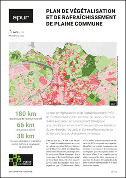Couverture - Plan de végétalisation et de rafraîchissement de Plaine Commune © Apur