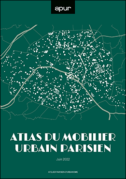 Couverture - Atlas du mobilier urbain parisien © Apur