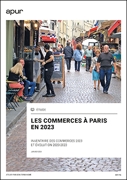 Couverture - Les commerces à Paris en 2023 © Apur