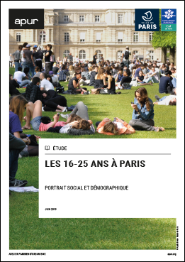 Couverture - Les 16-25 ans à Paris - Portrait social et démographique © Apur