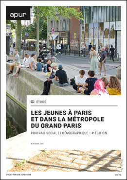 Couverture - Les jeunes à Paris et dans la Métropole du Grand Paris - Portrait social et démographique - 4e édition © Apur