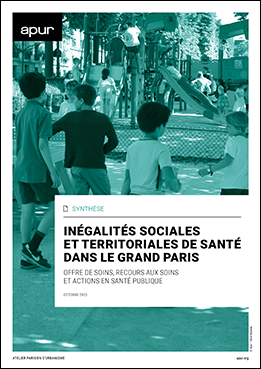 Couverture - Inégalités sociales et territoriales de santé dans le Grand Paris © Apur