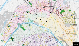 The Parisian non-drinking water network © Apur