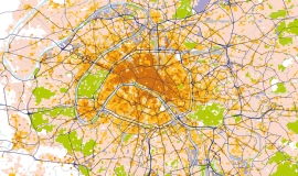 The road network at the heart of the conurbation: intensity of logistical activity © Apur