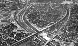 Building the A6 motorway in 1960 © Archives des Ponts et Chaussées – Robert Durandaud