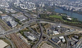Aerial view of the Carrefour Pompadour intersection © Ph.Guignard@air-images.net