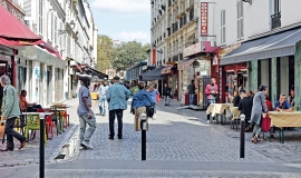 Commercial vibe rue de l’Olive, priority neighbourhood of the City’s urban policy (QPV) La Chapelle - Évangile - Paris 18 © Apur - David Boureau