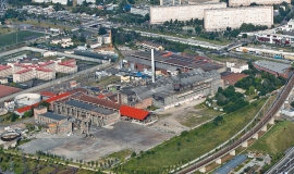 Aerial view of of the old paper mills at Nanterre © Ph.Guignard/air-images.net