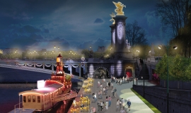 Pont Alexandre-III, development and use projects © Apur - JCh Choblet
