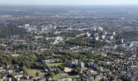 Vue aérienne sur le territoire de Grand Paris Grand Est