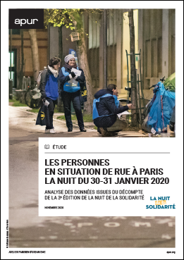 Couverture - Les personnes en situation de rue à Paris la nuit du 30-31 janvier 2020 © Apur