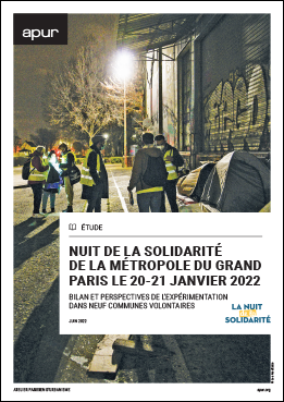 Nuit de la solidarité de la Métropole du Grand Paris le 20 – 21 janvier 2022 – Couverture © Apur