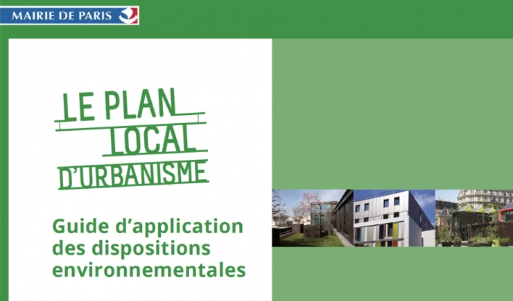 Couverture du guide environnemental du PLU © Mairie de Paris