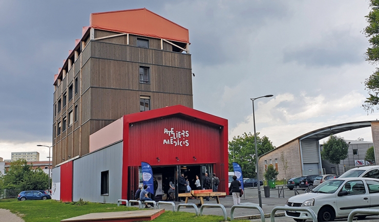 The workshops Les Ateliers Médicis,  a place for research, creation and sharing in Clichy-sous-Bois and Montfermeil © Apur