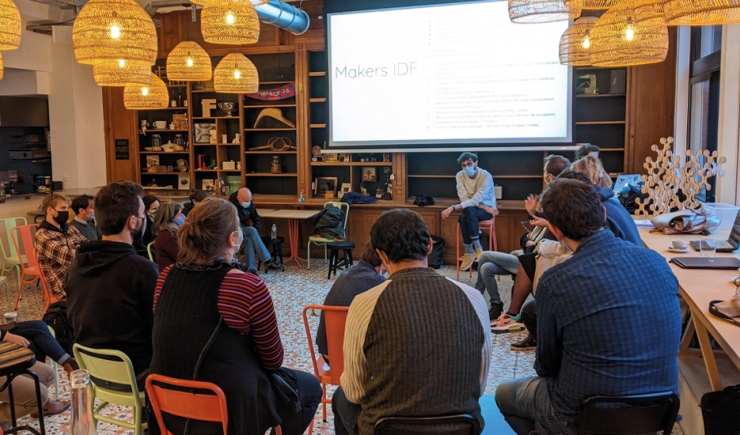 Fablab Meeting at La Tréso, a cooperative inaugurated in September 2020 in Malakoff © La Tréso