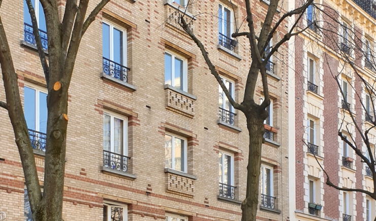 Immeuble présentant un risque de dégradation de son bâti dans le 20e arrondissement © Apur