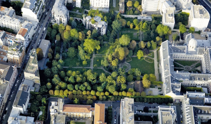 Jardin du monastère de la Visitation (Paris, 14e) © ph.guignard@air-images.net
