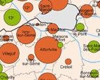 Data and map atlas for the Parisian metropolis