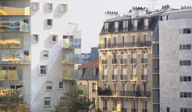 Immeubles de logements sociaux parisiens © Jean-Baptiste Gurliat – Mairie de Paris 