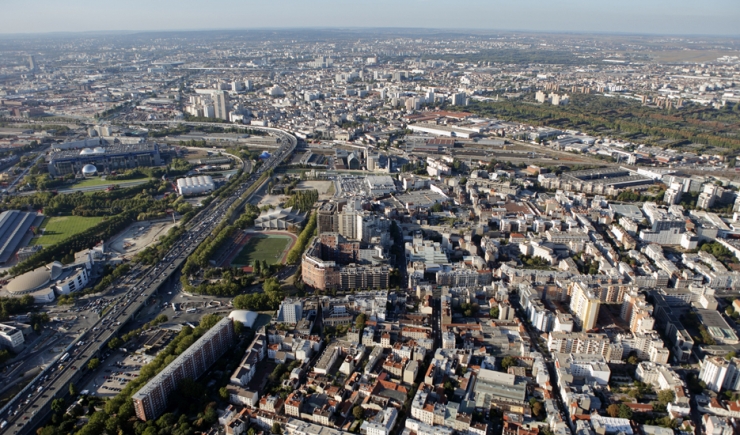 View of the Faubourg Est Ensemble territory © Ph.Guignard@air-images.net