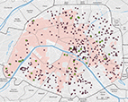 Apartment buildings in Paris acquired under social housing regulations