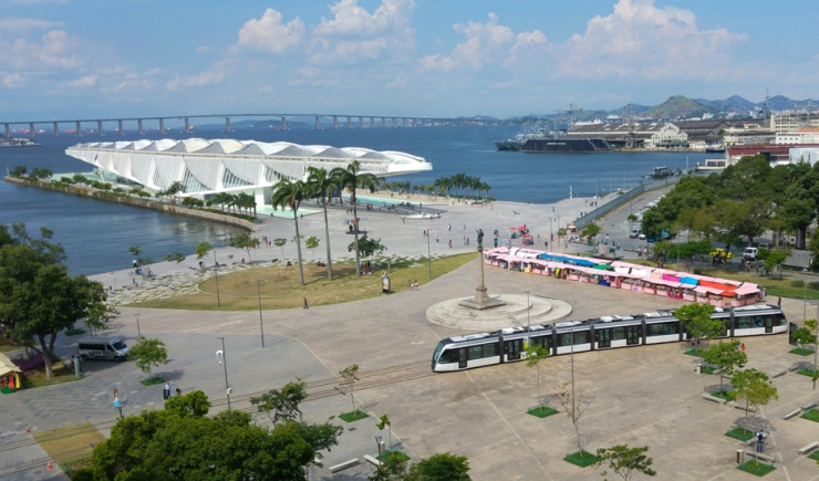 Vue de la praça Maua réaménagée dans le centre de Rio de Janeiro © Apur