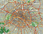 The road network at the heart of the conurbation