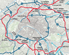 Study of the road network at the heart of the conurbation