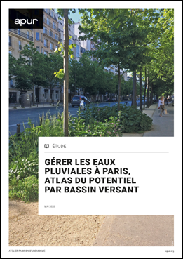Couverture - Gérer les eaux pluviales à Paris, atlas du potentiel par bassin versant © Apur