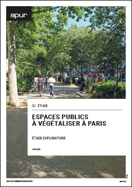 Couverture - Espaces publics à végétaliser à Paris © Apur