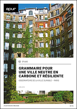 Couverture – Grammaire pour une ville neutre en carbone et résiliente © Apur