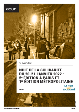 Synthèse - Nuit de la solidarité de la Métropole du Grand Paris le 20 – 21 janvier 2022 – Couverture  © Apur