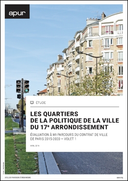 couverture – Les quartiers de la politique de la ville du 17e arrondissement © Apur