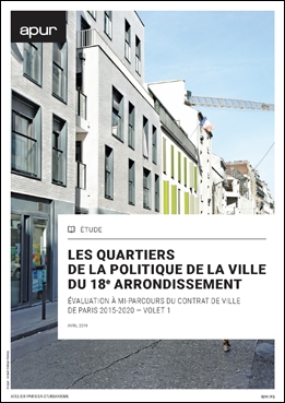 couverture – Les quartiers de la politique de la ville du 18e arrondissement © Apur