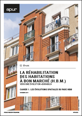 La réhabilitation des habitations à bon marché (H.B.M.) - Vers une évolution «durable» - Cahier 1 : les évolutions spatiales du parc HBM © Apur