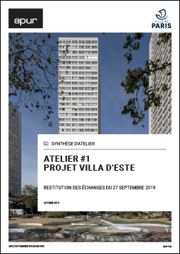 Couverture - Atelier #1 - Projet Villa d'Este © Apur